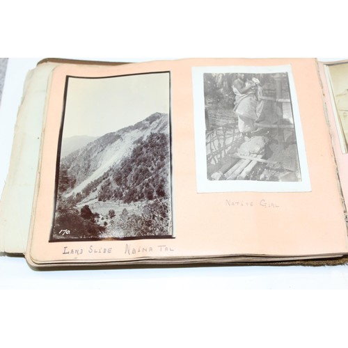 1426 - A WW1 period photograph album containing a large qty of interesting pictures of India with annotatio... 