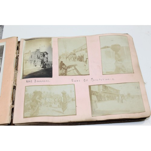 1426 - A WW1 period photograph album containing a large qty of interesting pictures of India with annotatio... 