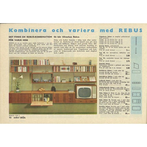 1 - A rare set of original 1960's Ikea Poul Cadovius style modular wall shelves and cupboards, purchased... 