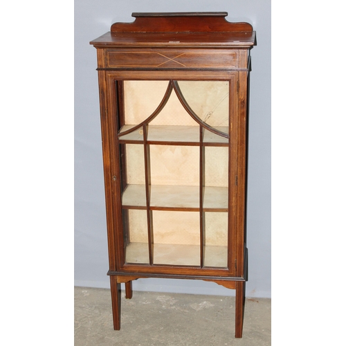 48 - An Edwardian Sheraton Revival display cabinet, approx 60cm wide