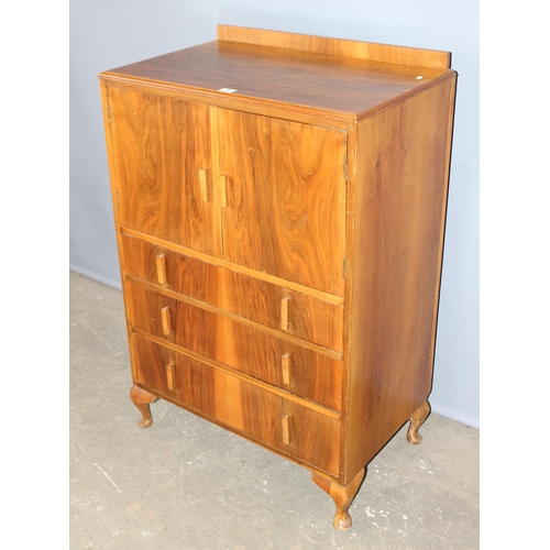 5 - An early 20th century 3 drawer chest with cabinet top, approx 76cm wide