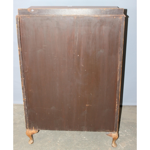 5 - An early 20th century 3 drawer chest with cabinet top, approx 76cm wide