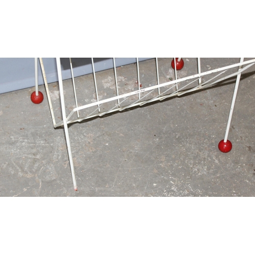 71 - A retro wirework magazine rack table