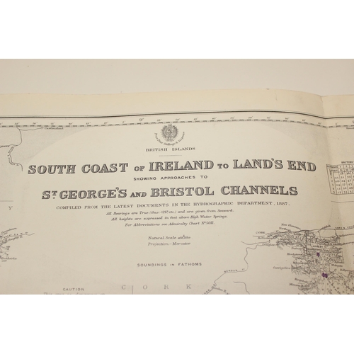 1400 - A complete set (not checked) of Admiralty charts covering the whole of the British Isles, divided in... 