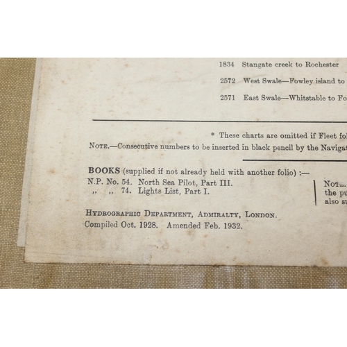 1400 - A complete set (not checked) of Admiralty charts covering the whole of the British Isles, divided in... 