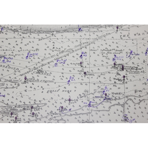 1400 - A complete set (not checked) of Admiralty charts covering the whole of the British Isles, divided in... 