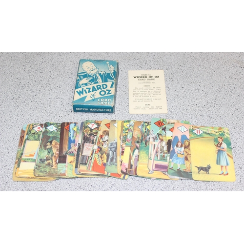 1502 - A rare complete set of 1940 Castell brothers Wizard of Oz playing cards, 44 cards plus instruction s... 