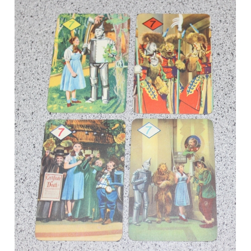 1502 - A rare complete set of 1940 Castell brothers Wizard of Oz playing cards, 44 cards plus instruction s... 