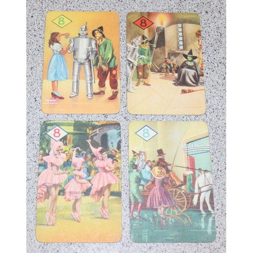 1502 - A rare complete set of 1940 Castell brothers Wizard of Oz playing cards, 44 cards plus instruction s... 