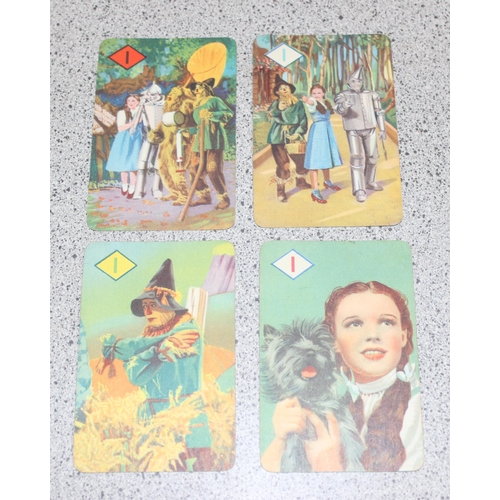 1502 - A rare complete set of 1940 Castell brothers Wizard of Oz playing cards, 44 cards plus instruction s... 