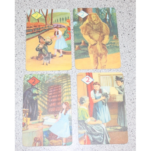 1502 - A rare complete set of 1940 Castell brothers Wizard of Oz playing cards, 44 cards plus instruction s... 