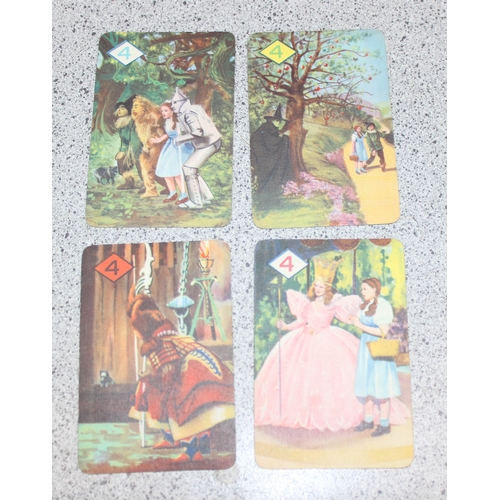 1502 - A rare complete set of 1940 Castell brothers Wizard of Oz playing cards, 44 cards plus instruction s... 