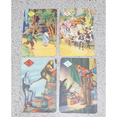 1502 - A rare complete set of 1940 Castell brothers Wizard of Oz playing cards, 44 cards plus instruction s... 