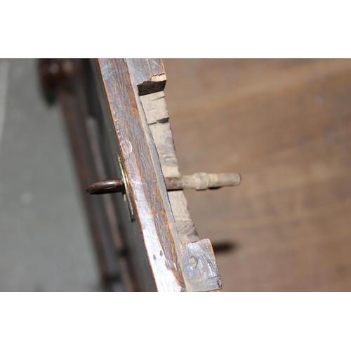 73 - An 18th century oak mule chest comprising of a coffer top over 2 drawers, candle box to interior and... 