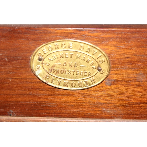 79 - A 19th century mahogany bedside cabinet, approx 40cm wide