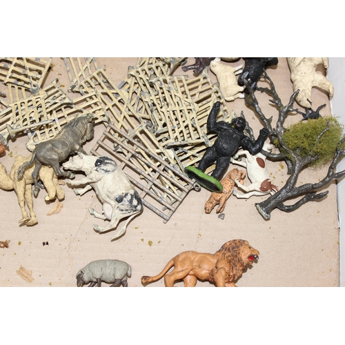 1504 - Qty of assorted toy animals, some painted lead by Britains, both farm and wild animals