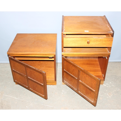 116 - Nathan teak side table & Nathan teak bedside cabinet with drawer