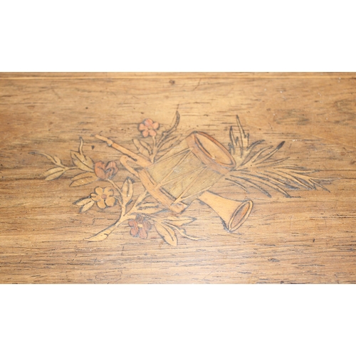 1615 - 19th century Swiss 8 Airs marquetry rosewood music box, the lithograph label numbered 21215