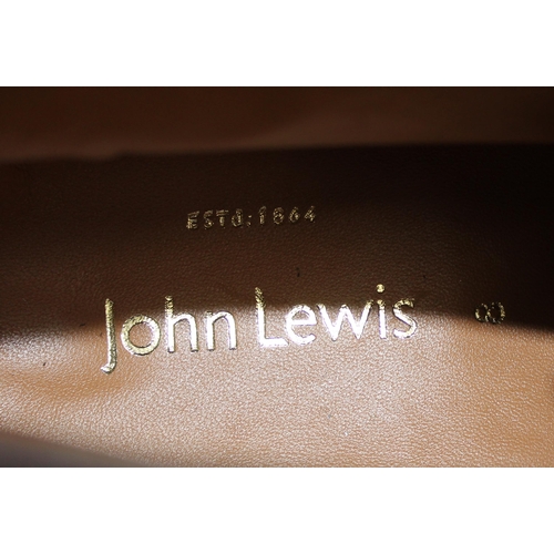 212 - 2 x pairs of men's shoes to include John Lewis and Alex Shilton, size UK 8, seemingly unworn