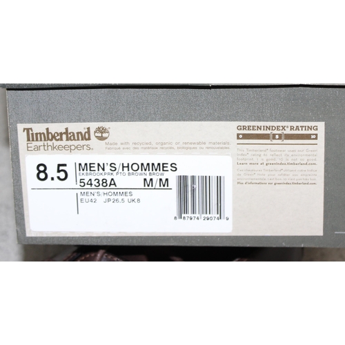 214 - 2 x pairs of men's shoes including Barker England (slight wear to sole) and Timberland seemingly unw... 