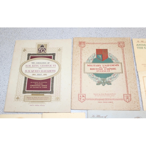 550 - Large Qty of John Player & Sons cigarette cards in albums and another album containing Wills' cigare... 