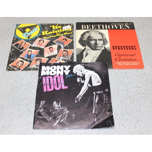 653 - Qty of LP's & 7 inch singles to include A-Ha & Billy Idol