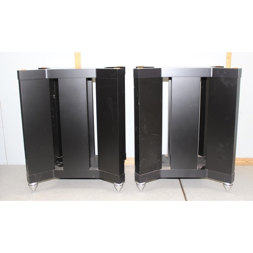 803 - A pair of PMC IB 1 floor standing speakers with stands