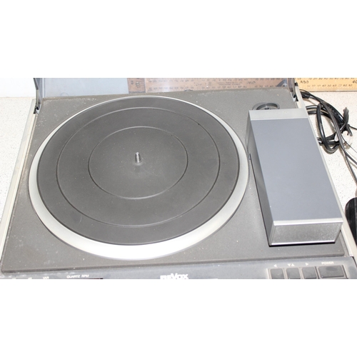 805 - A Revox B790 direct drive record turntable with attached USB Phono Plus Project Series Audiophile Co... 