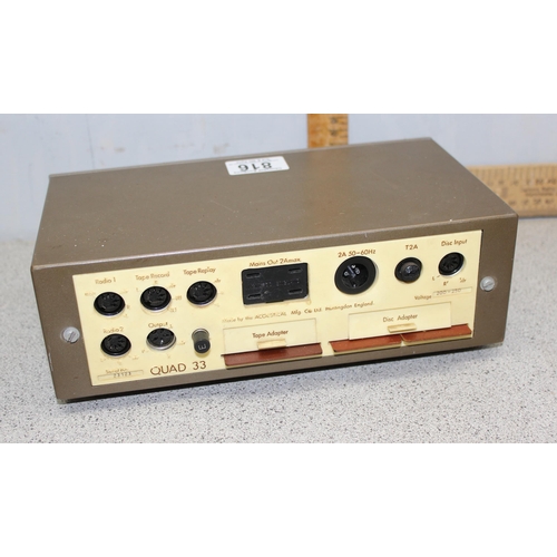 816 - Quad 33 pre-amplifier, serial # 23123