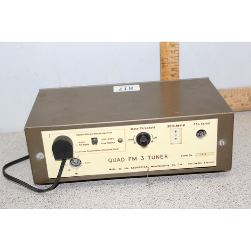 817 - Quad FM-3 tuner, serial # 5670