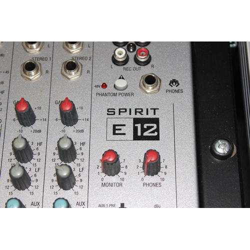 829 - A Soundcraft Spirit E12 mixer deck, a Numark CDN22 Mk III,  Chord Qu4 Quad Uhf Wireless System, Behr... 