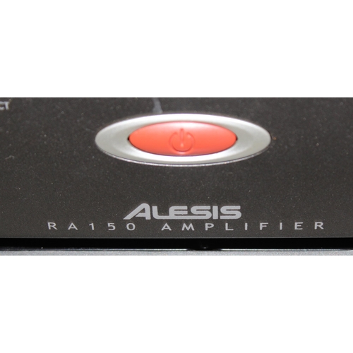 833 - Pair of Alesis RA150 dual channel power amplifiers