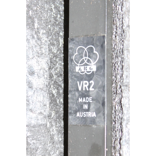 854 - AKG VR2 Microphone related equipment (made in Austria), cased with travel stickers relating to the B... 