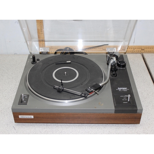 855 - Pioneer belt drive stereo turntable PL-1120