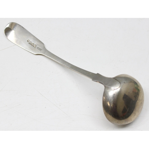 1019 - A 19th century Scottish silver toddy ladle, Edinburgh 1840 by James McKay, approx 36.76g gross