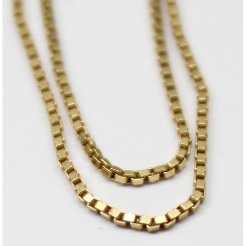 1101 - 18ct gold necklace chain, approx 2.64g gross, approx 44cm long, with hallmarks and XRF confirmed