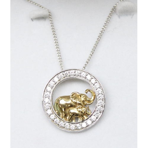 1151 - Small qty of animal themed jewellery, to incl. pendant with silver gilt elephant. Gross weight appro... 