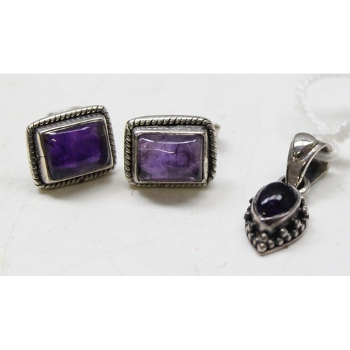 1158 - 5 sets of silver earrings with pendant, gross weight approx. 23.02g