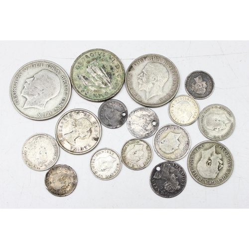 1212 - Qty of assorted British and world silver coins, Queen Anne period and later, approx 66.68g gross, bo... 