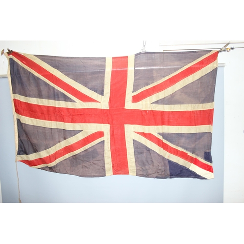 1409 - Large vintage panel stitched Union Jack flag, measures approx. 215cm x 125cm