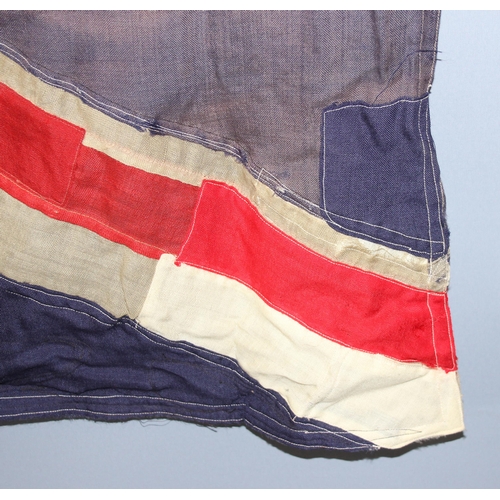 1409 - Large vintage panel stitched Union Jack flag, measures approx. 215cm x 125cm