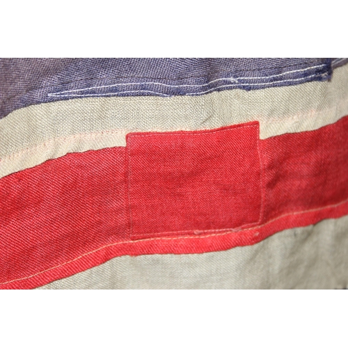 1409 - Large vintage panel stitched Union Jack flag, measures approx. 215cm x 125cm