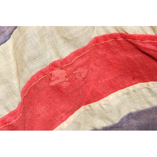 1409 - Large vintage panel stitched Union Jack flag, measures approx. 215cm x 125cm