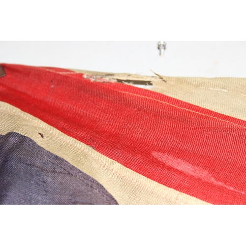 1409 - Large vintage panel stitched Union Jack flag, measures approx. 215cm x 125cm