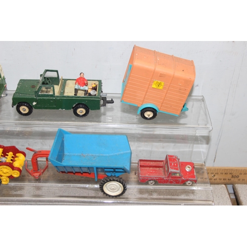 1527 - Qty of farmyard related model toys to include vehicles by Britains and Corgi