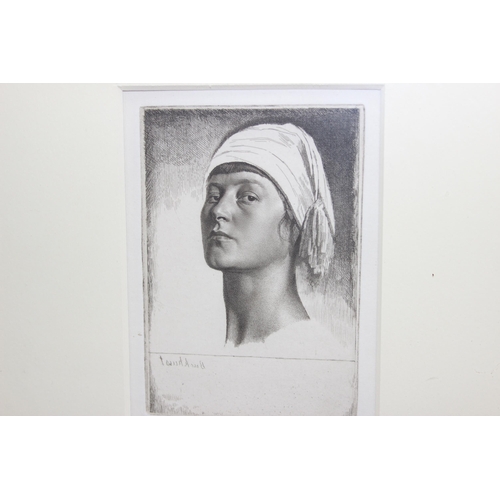 478 - Gerald Leslie Brockhurst RA RP RE (1890-1978), Aglaia etching in gilt frame, signed in pencil, appro... 