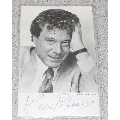 599 - Qty of autographed postcards and other autographs to include some EastEnders cast, Lionel Blair and ... 