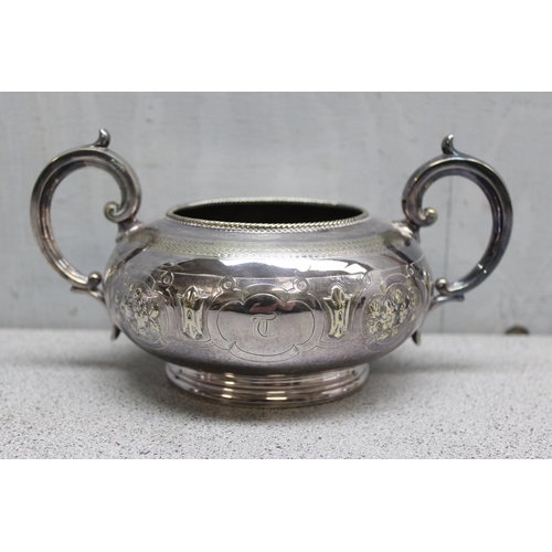 1037 - An impressive 19th century silver plated 4 piece tea set, the teapot and coffee pot with Greyhound t... 