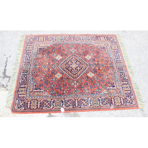 201 - A colourful vintage flatweave rug, approx 178cm x 136cm