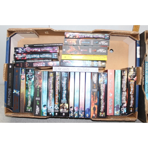 629 - 2 boxes of vintage and later paperback books, mostly Sci-Fi and Fantasy